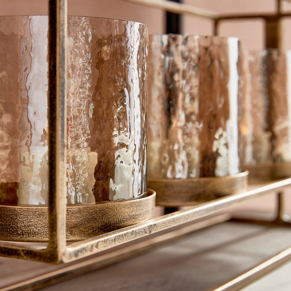 Design Shop Wesley 3-Candle Hurricane