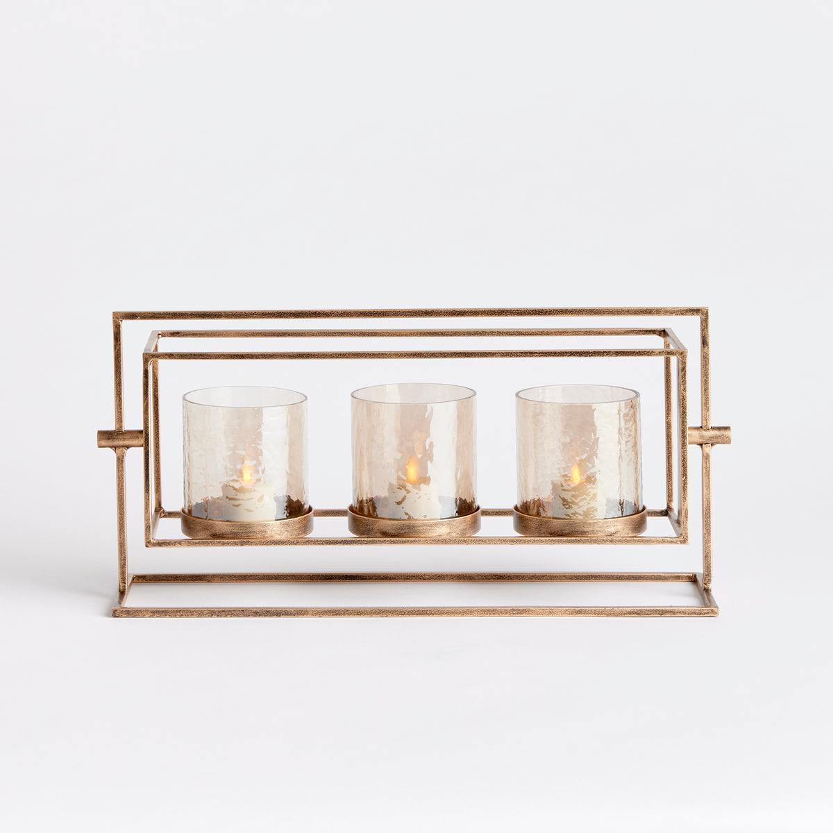 Design Shop Wesley 3-Candle Hurricane