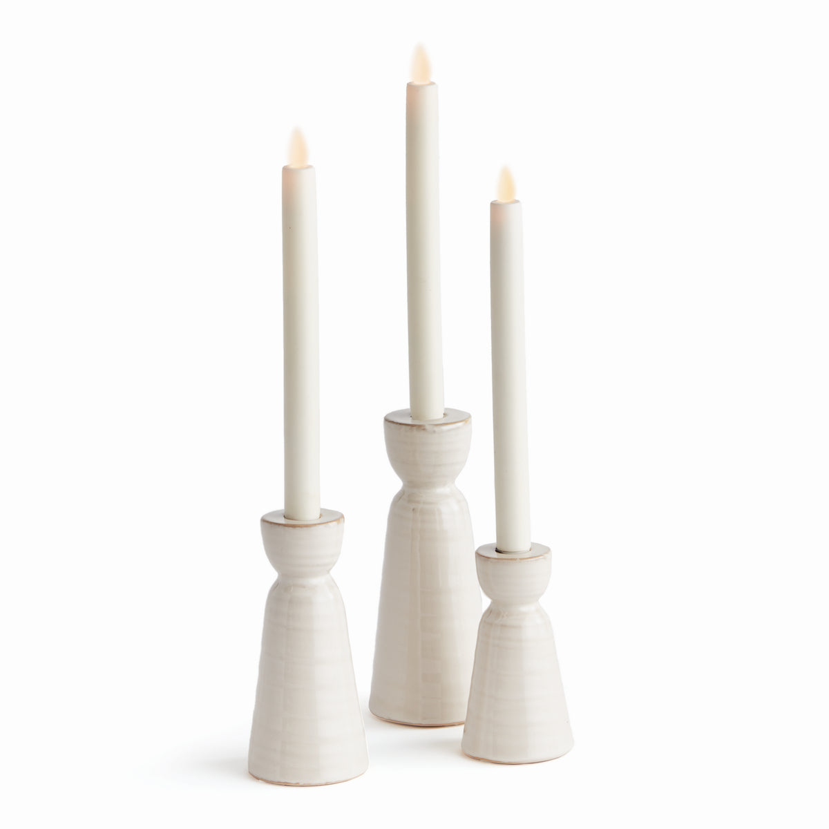 Design Shop Libbey Taper Holders, Set Of 3