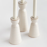 Design Shop Libbey Taper Holders, Set Of 3