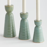 Design Shop Libbey Taper Holders, Set Of 3