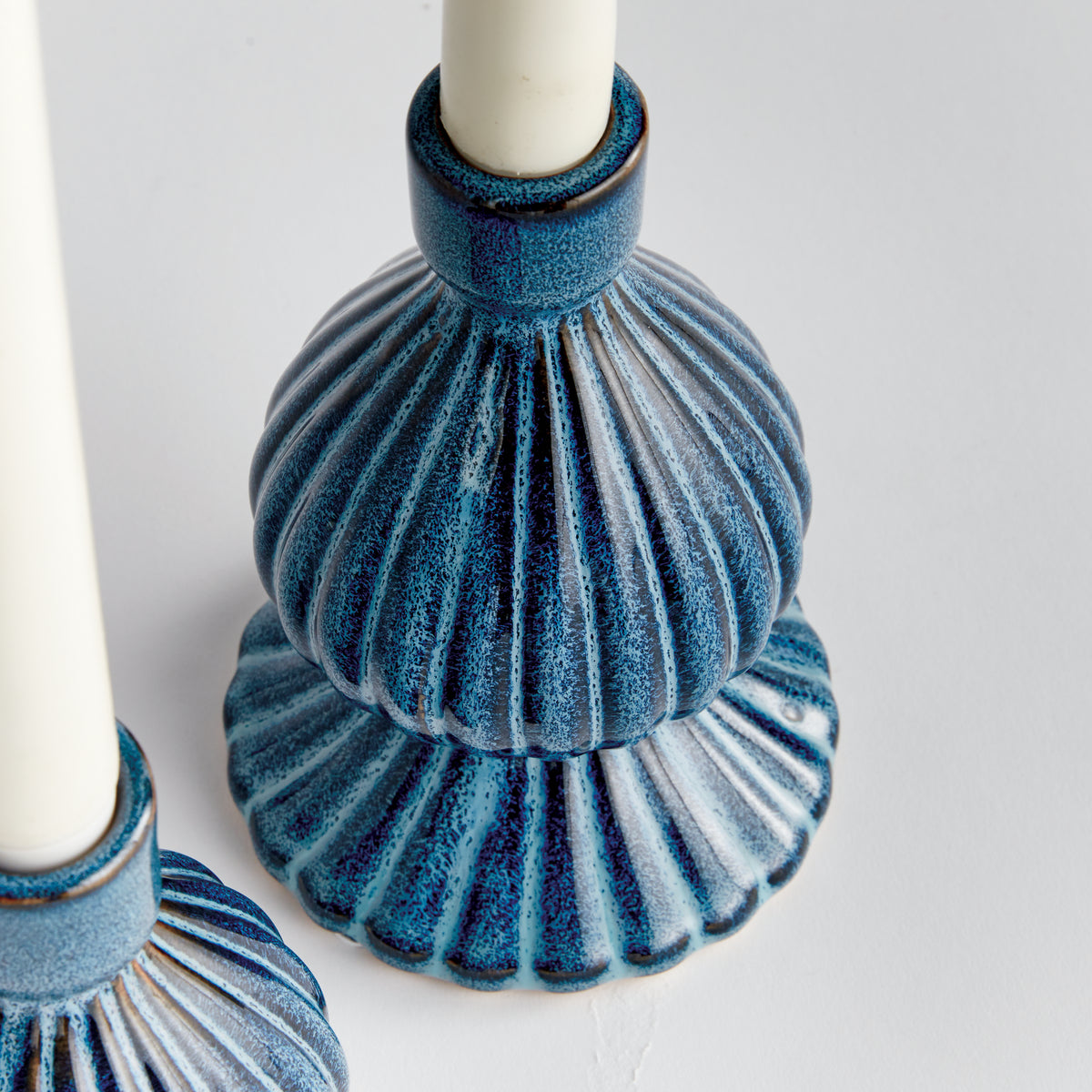 Design Shop Mela Taper Holders, Set Of 2