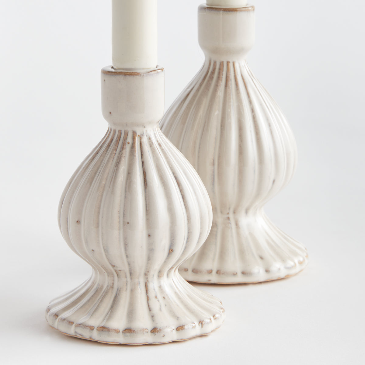 Design Shop Mela Taper Holders, Set Of 2