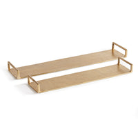 Design Shop Elora Decorative Narrow Trays, Set Of 2