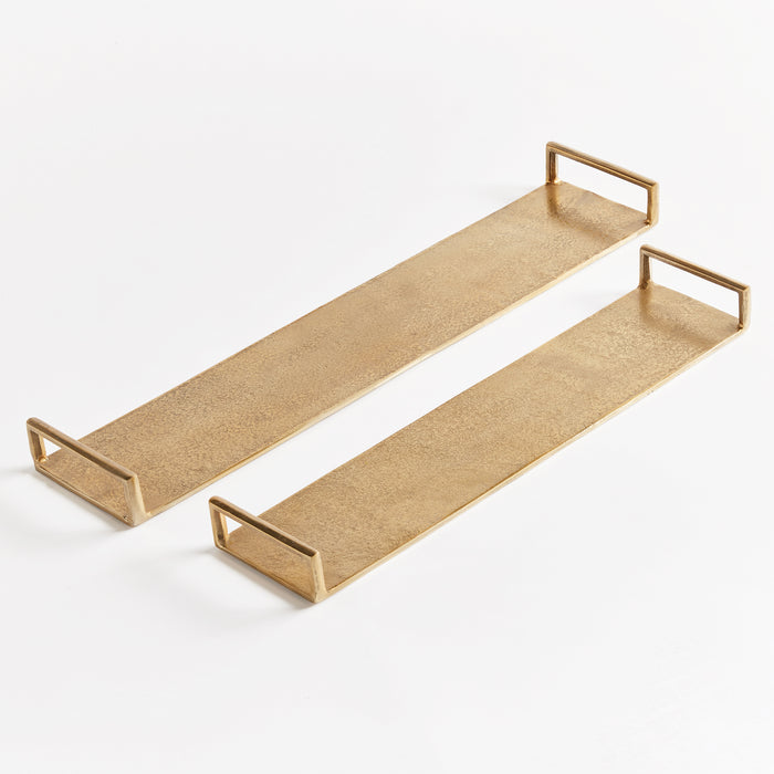Design Shop Elora Decorative Narrow Trays, Set Of 2