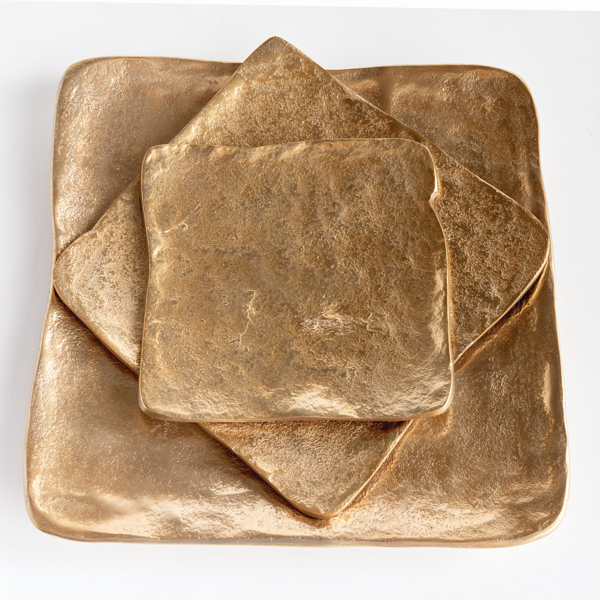 Design Shop Imani Decorative Square Trays, Set Of 3