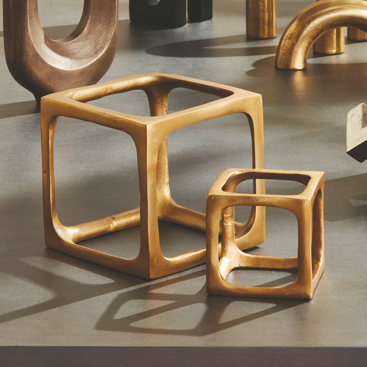 Design Shop Cubist Sculptures, Set Of 2