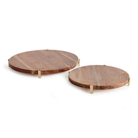 Design Shop Cherie Round Serving Boards, Set Of 2