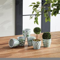 Design Shop Imperial Mini Flower Pots, Set Of 6
