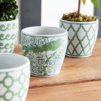 Design Shop Imperial Mini Flower Pots, Set Of 6
