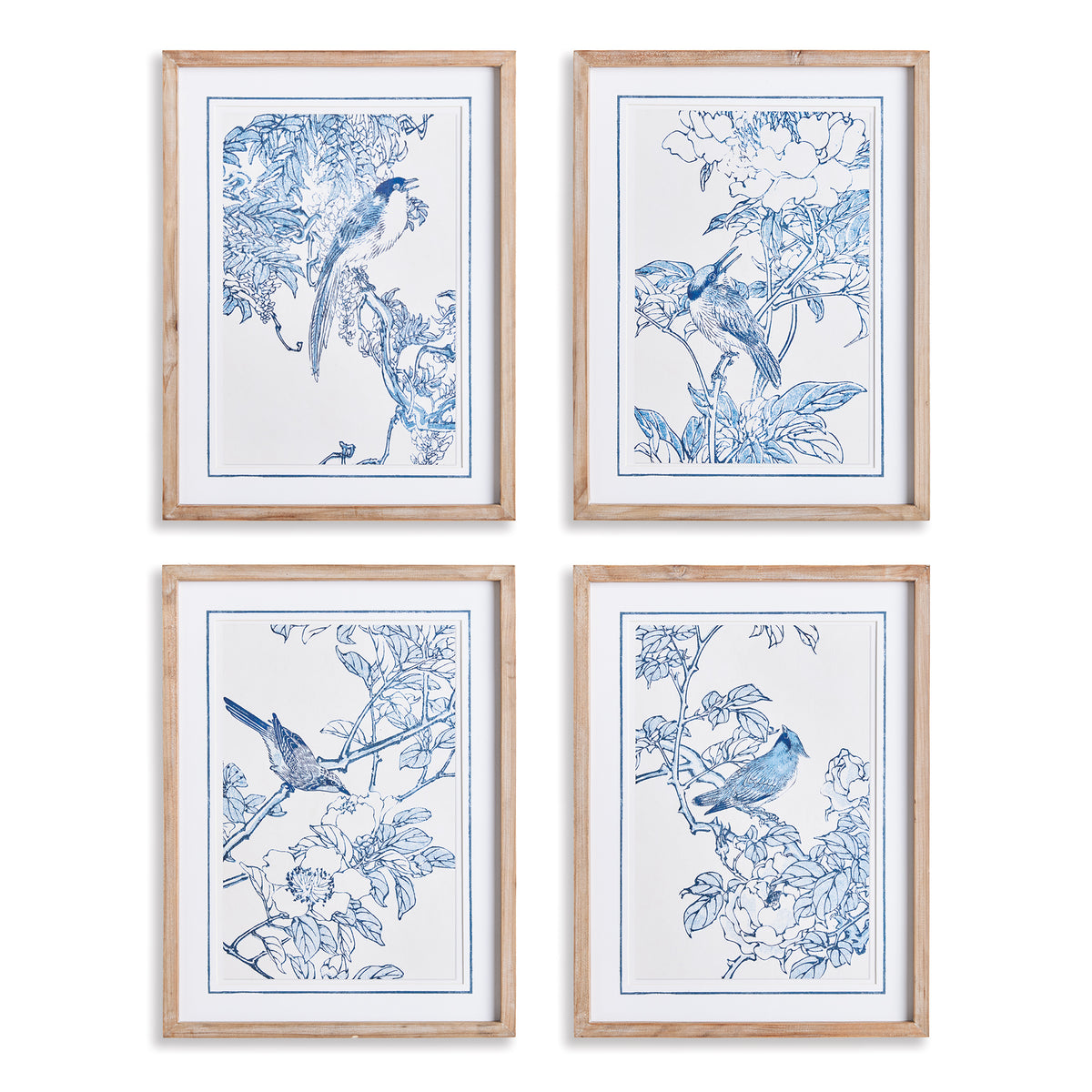 Design Shop Monochromatic Bird Study, Set Of 4