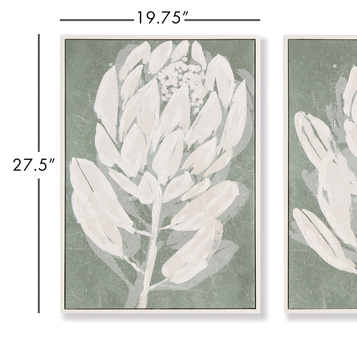Design Shop Protea Triptych Hand-Embellished Giclees, Set Of 3