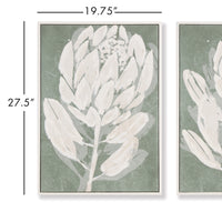 Design Shop Protea Triptych Hand-Embellished Giclees, Set Of 3