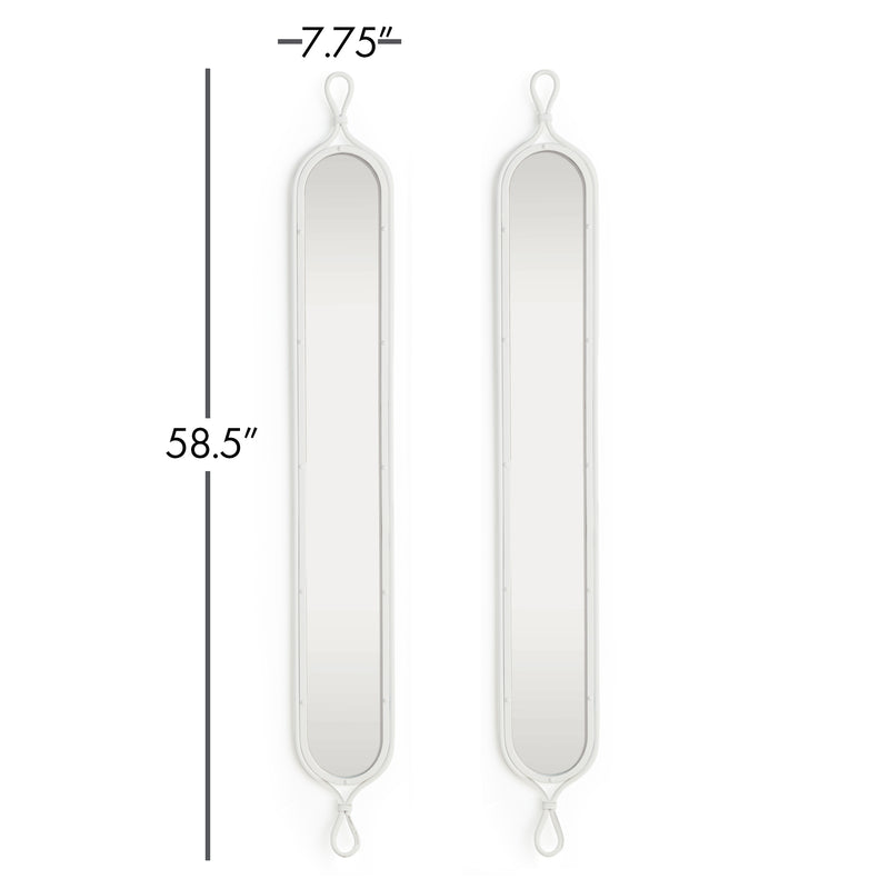 Design Shop Tall Narrow Mirrors, Set Of 2