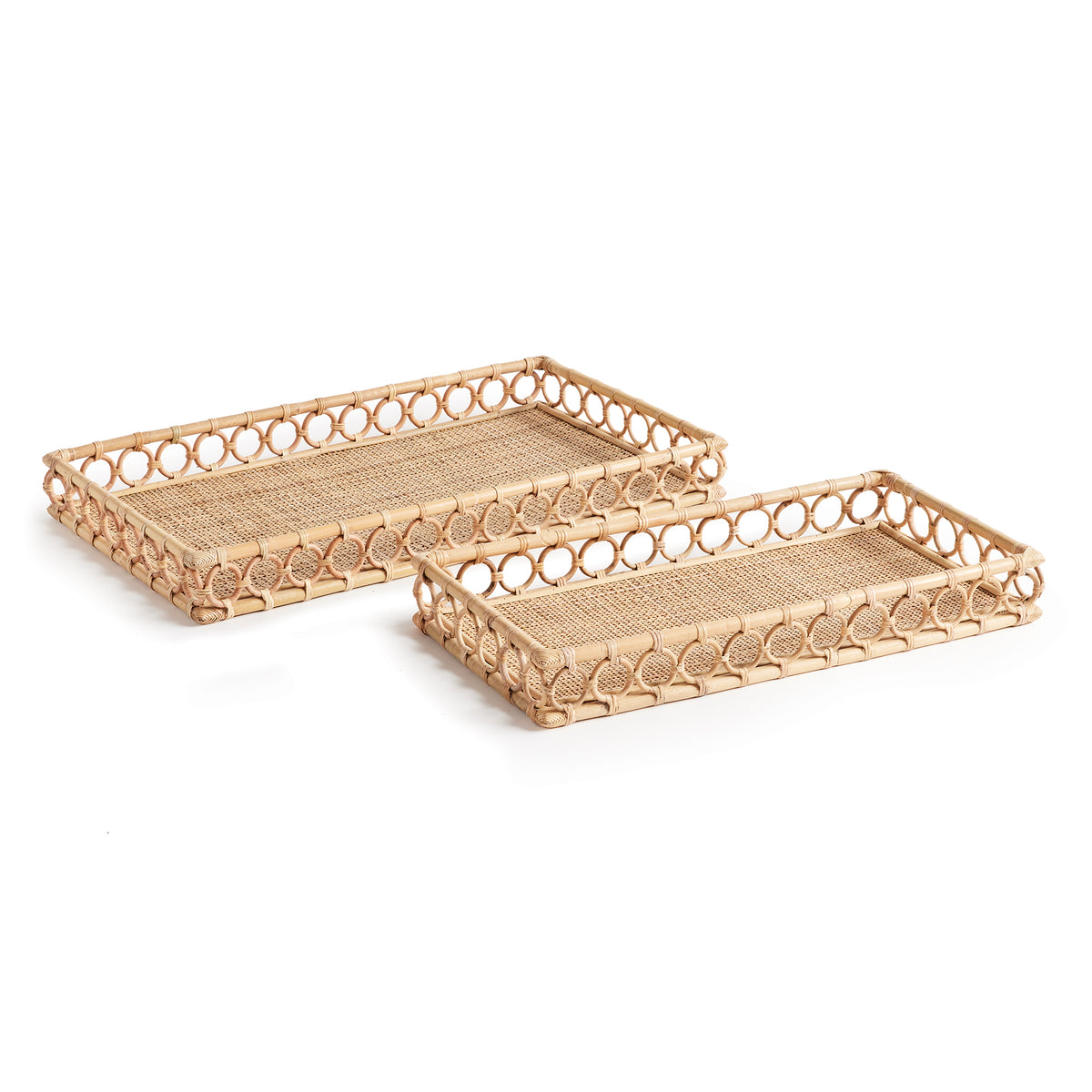 Design Shop Ninette Rectangular Trays, Set Of 2