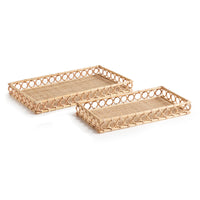 Design Shop Ninette Rectangular Trays, Set Of 2