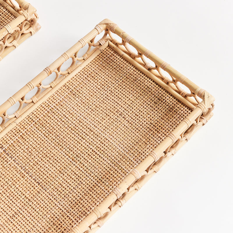 Design Shop Ninette Rectangular Trays, Set Of 2