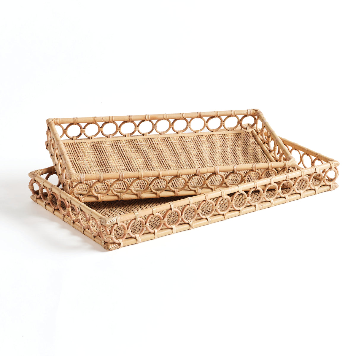 Design Shop Ninette Rectangular Trays, Set Of 2