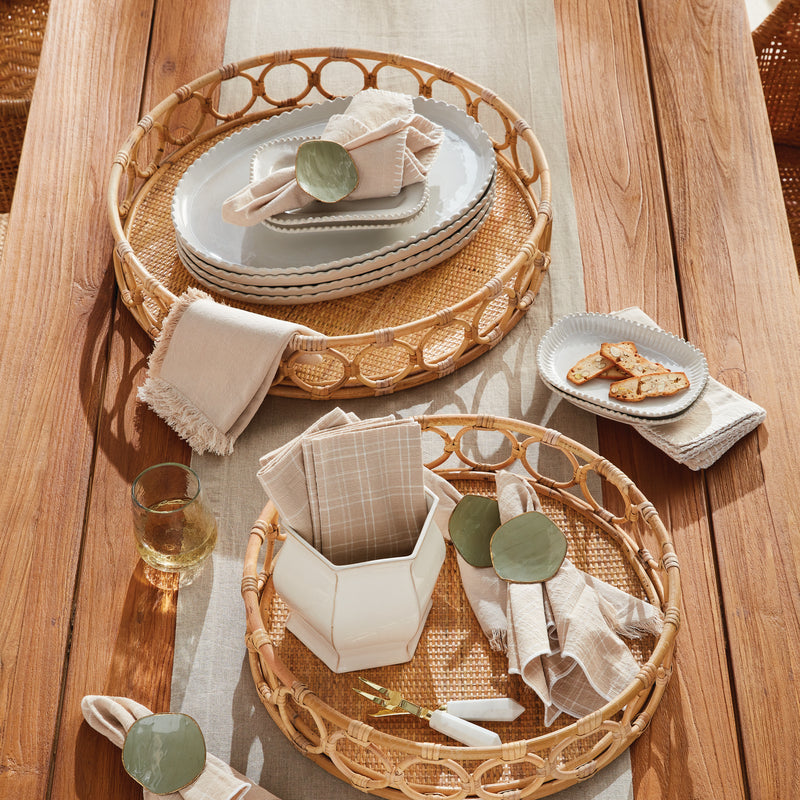 Design Shop Ninette Round Trays, Set Of 2