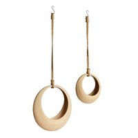 Design Shop Jayla Bamboo Hanging Baskets, Set Of 2