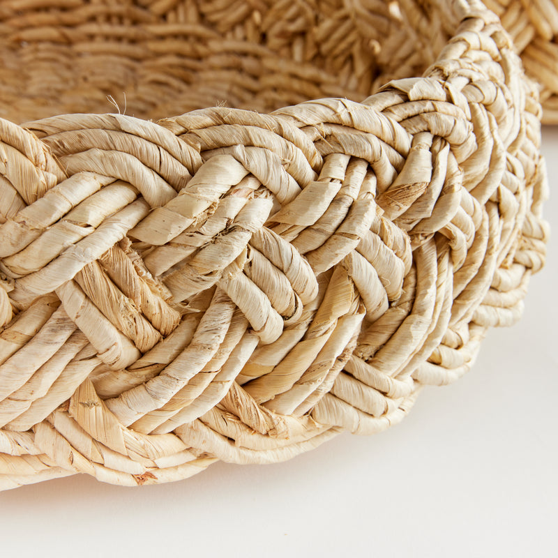 Design Shop Abaca French Braided Baskets, Set Of 2