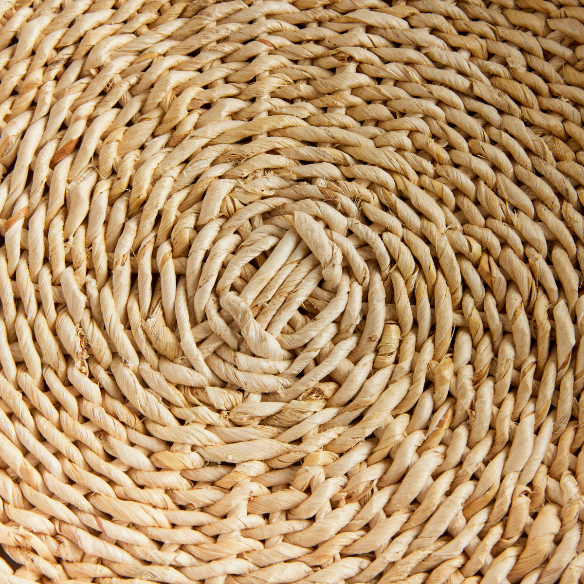 Design Shop Abaca French Braided Round Trays, Set Of 2