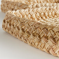 Design Shop Abaca French Braided Square Trays, Set Of 2