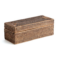 Design Shop Burma Rattan 3-Compartment Lidded Box