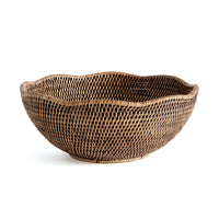 Design Shop Burma Rattan Scalloped Edge Bowl
