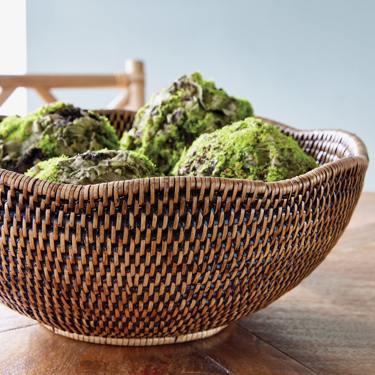 Design Shop Burma Rattan Scalloped Edge Bowl