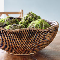 Design Shop Burma Rattan Scalloped Edge Bowl