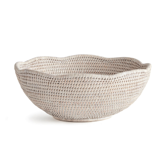 Design Shop Burma Rattan Scalloped Edge Bowl