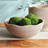 Design Shop Burma Rattan Scalloped Edge Bowl
