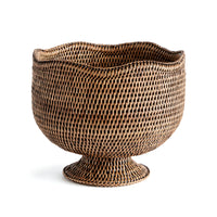 Design Shop Burma Rattan  Footed Cachepot