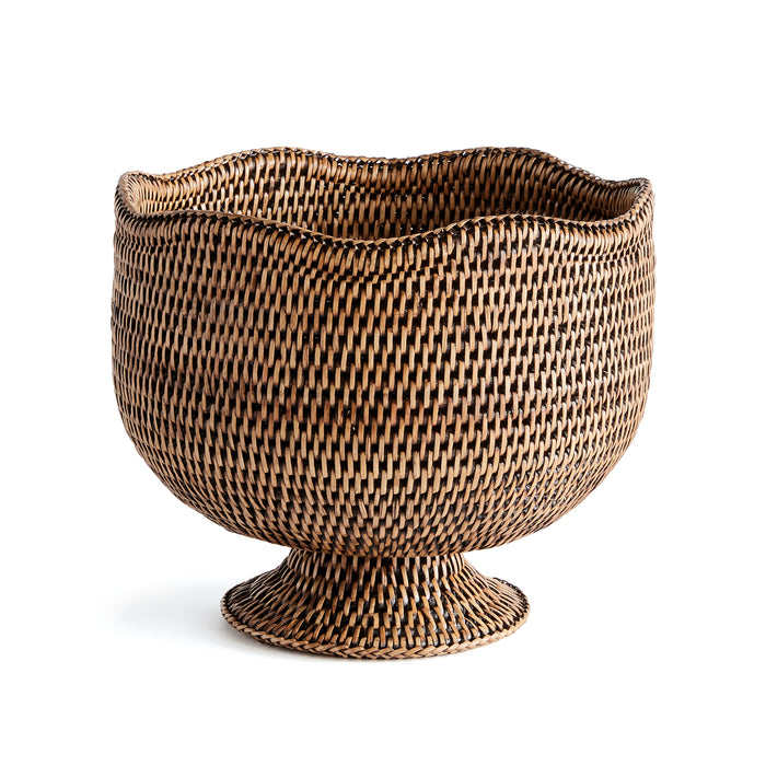 Design Shop Burma Rattan  Footed Cachepot