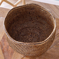 Design Shop Burma Rattan  Footed Cachepot