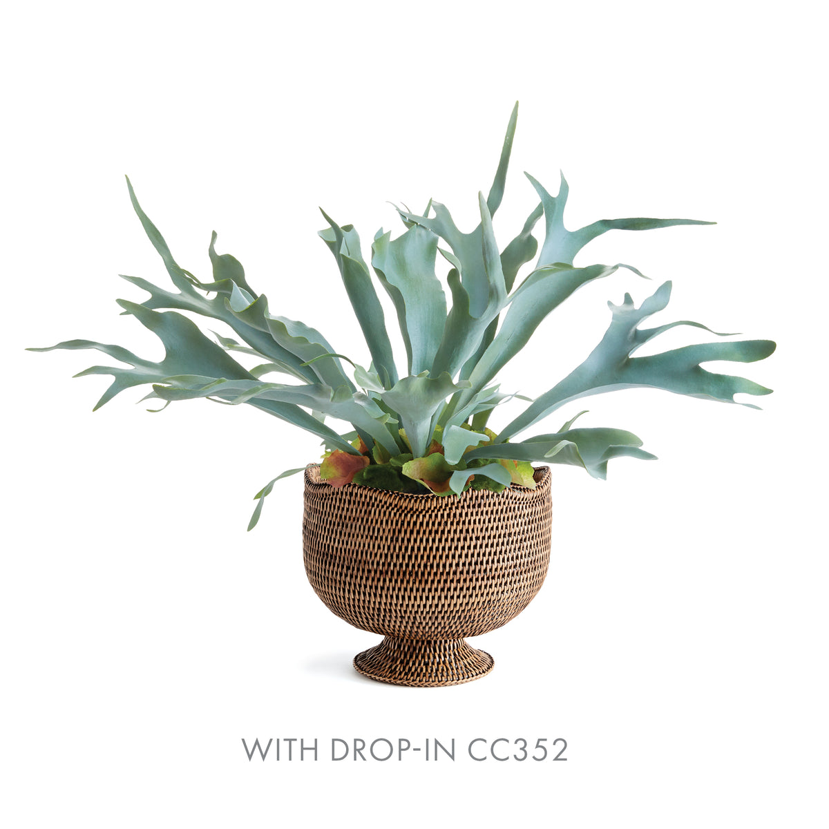 Design Shop Burma Rattan  Footed Cachepot