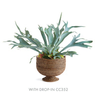Design Shop Burma Rattan  Footed Cachepot