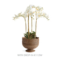 Design Shop Burma Rattan  Footed Cachepot