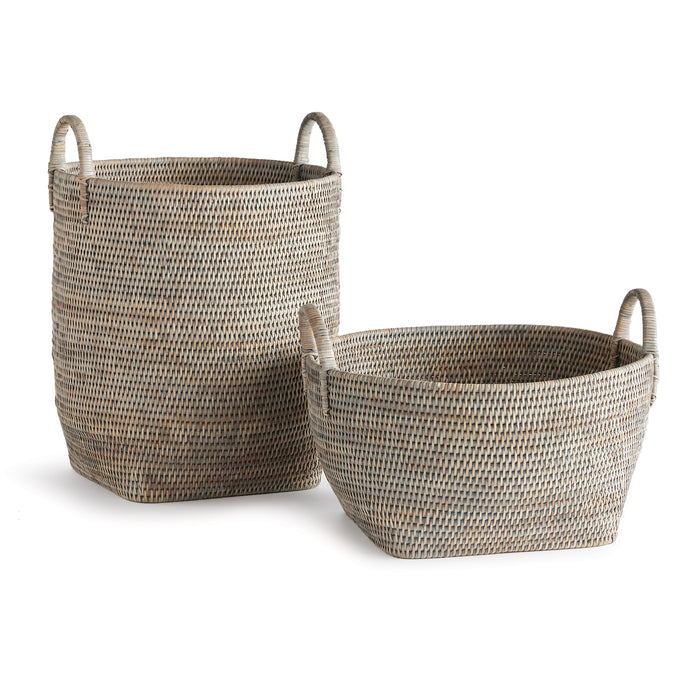 Design Shop Burma Rattan Orchard Baskets, Set Of 2