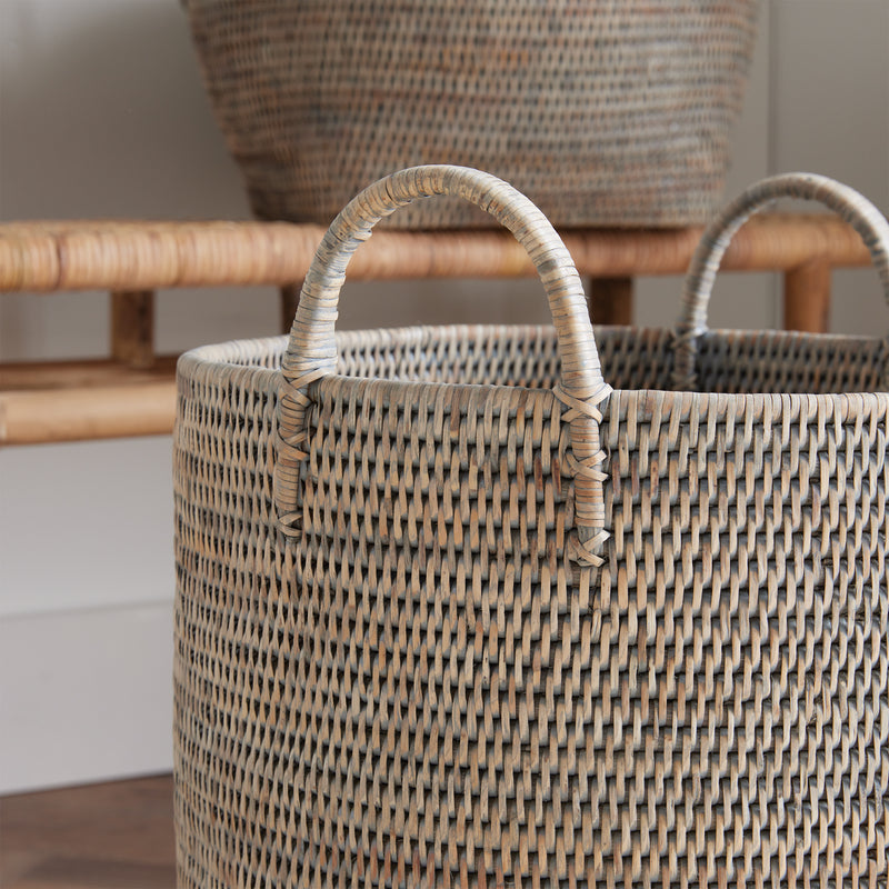 Design Shop Burma Rattan Orchard Baskets, Set Of 2