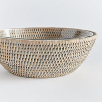 Design Shop Burma Rattan Serving Bowl 10.75"