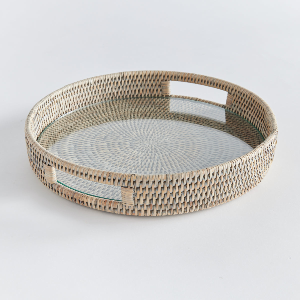 Design Shop Burma Rattan Round Serving Tray