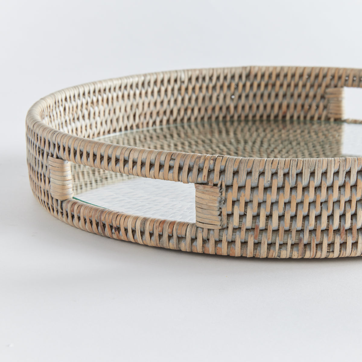Design Shop Burma Rattan Round Serving Tray