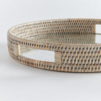 Design Shop Burma Rattan Round Serving Tray