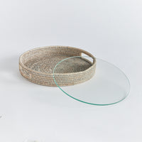 Design Shop Burma Rattan Round Serving Tray