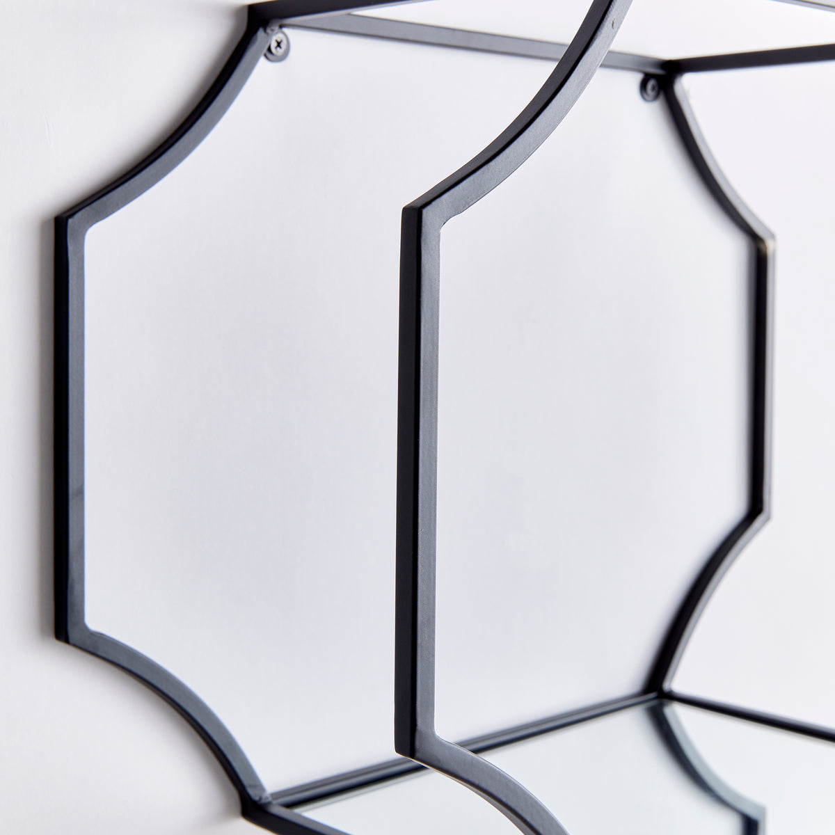 Design Shop Hudson Mirrored Wall Shelves, Set Of 3
