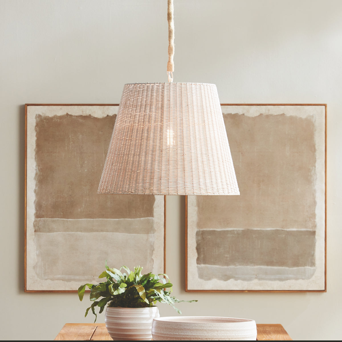 Design Shop Linette Rattan Pendant Large