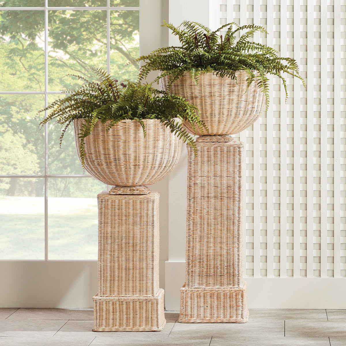 Design Shop Charleston Rattan Pedestal Tall