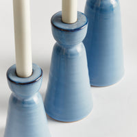 Design Shop Libbey Taper Holders, Set Of 3